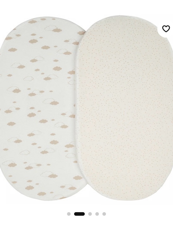 Other - Neutral Cloud and Dot Bassinet Sheets
